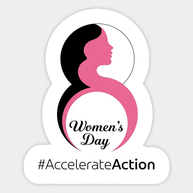 International-Women's-Day-Accelerate-Action-2025-8 March Sticker by ArtistTee ⭐⭐⭐⭐⭐